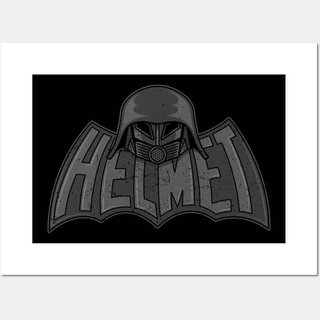 Helmet-Man Wall Art by jrcreativo